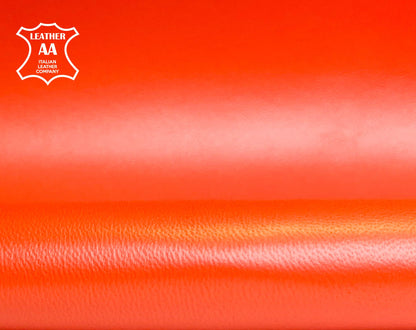 Bright Orange Lambskin Leather  0.9mm/2.25oz / ORANGE SATIN 570