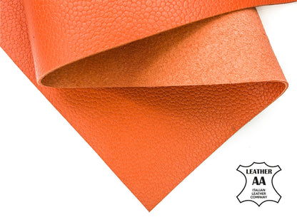 Orange Textured Lambskin Sheets  1.0mm/2.5oz / JAFFA ORANGE 866