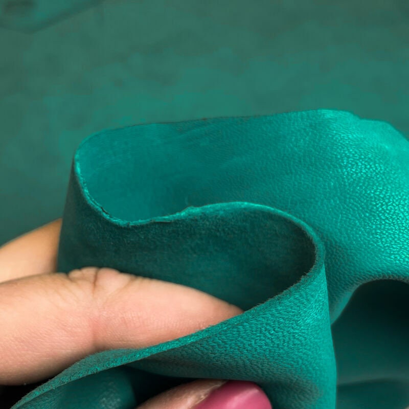 Aqua Green Lambskin Suede 1mm/2.5oz FANFARE 344