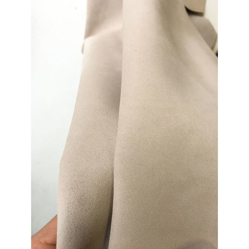 Beige Lambskin Velour Suede Thin 0.6mm/1.5oz / RAY 885