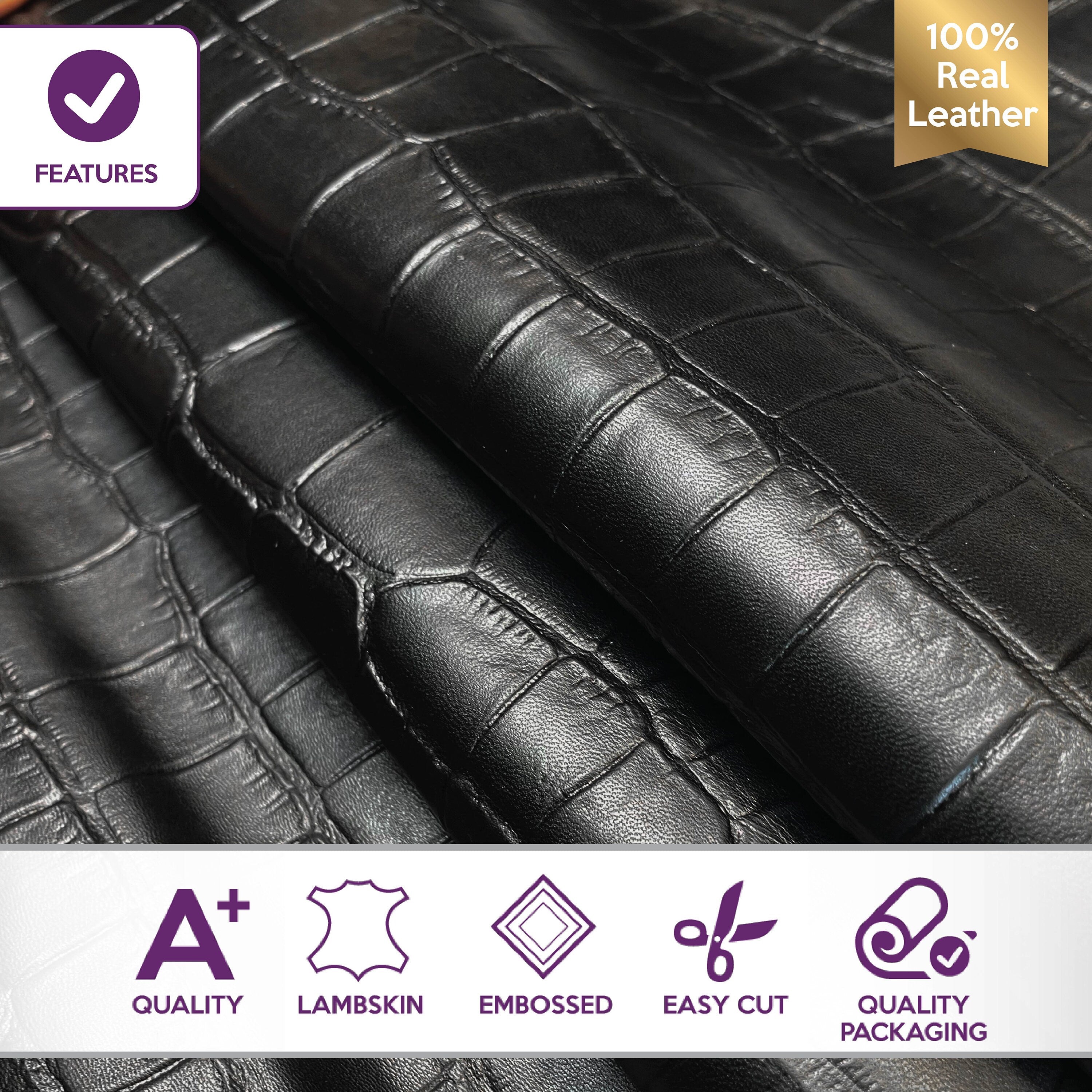 Black Alligator Print Lambskin 0.4mm/1oz / TAP CROCODILE 1323