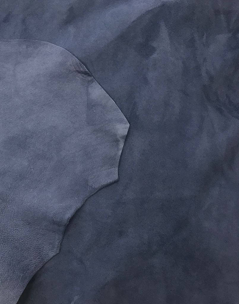 Blue Lambskin Suede Leather 0.8mm//2oz MOONLIGHT BLUE 343