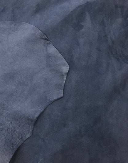 Blue Lambskin Suede Leather 0.8mm//2oz MOONLIGHT BLUE 343