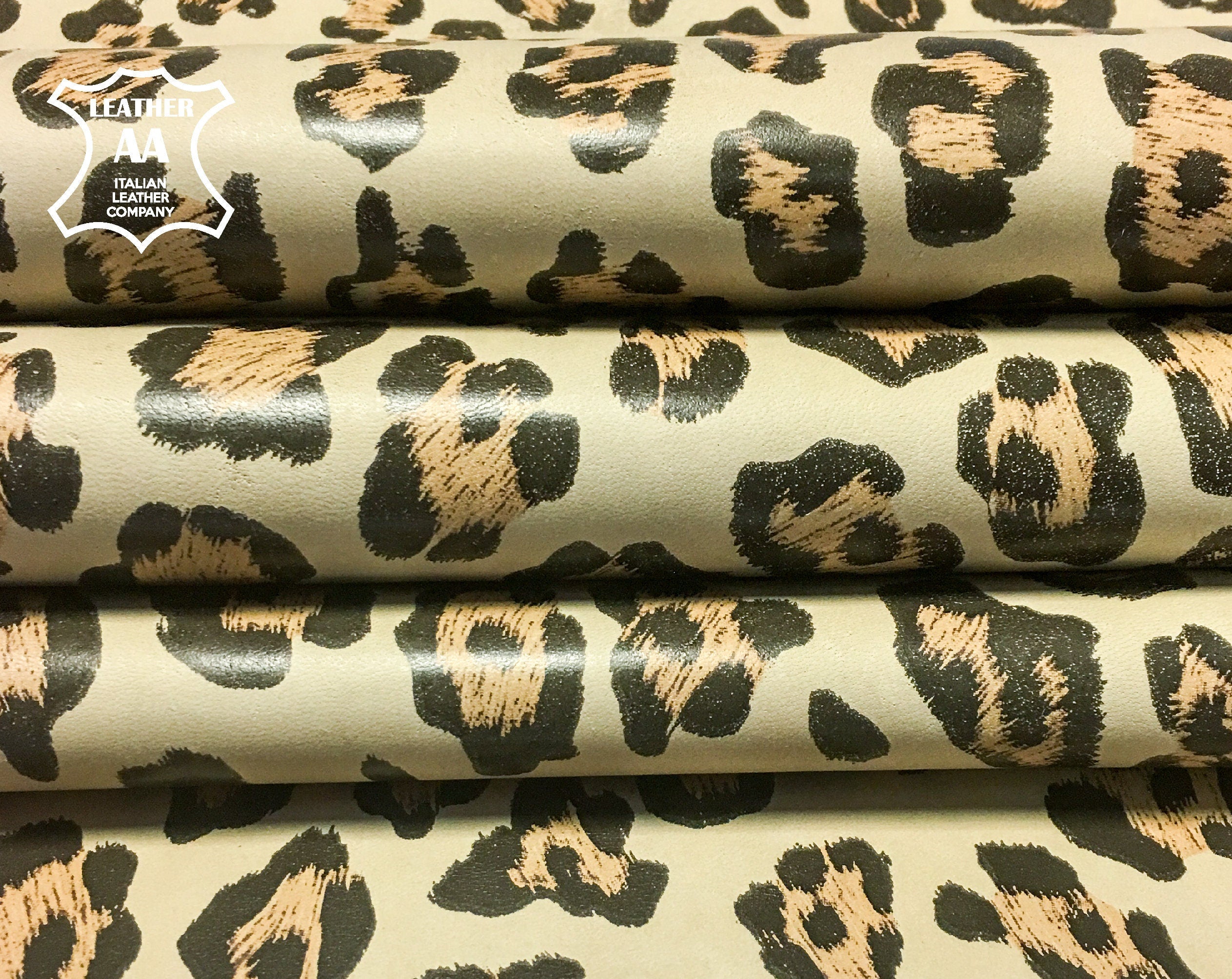 Jaguar Print Lambskin Leather 1.0mm/2.5oz / JAGUAR 732