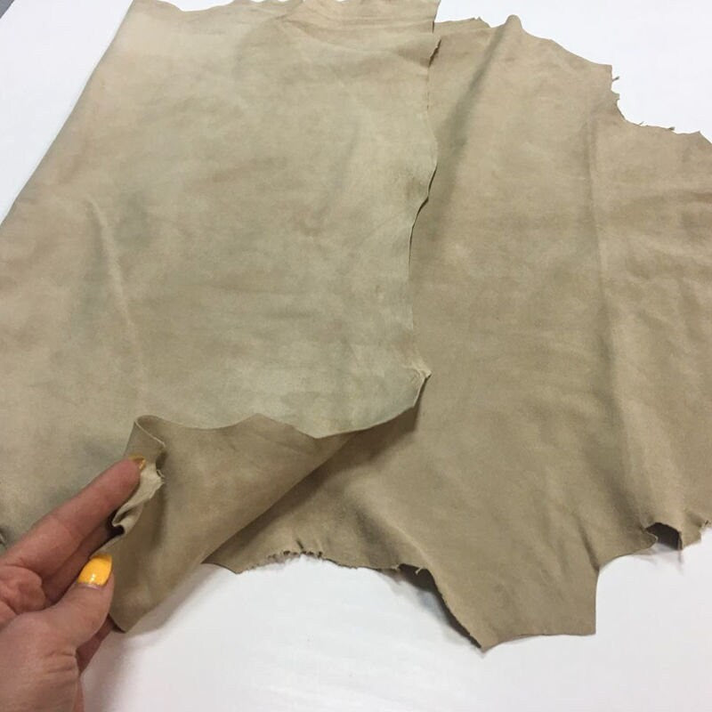 Nude Beige Suede Lambskin Leather 1.5oz//0.5mm NOUGAT 753