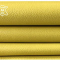 Yellow Pebbled Lambskin Leather 0.9mm/2.25oz / YELLOW CREAM 844