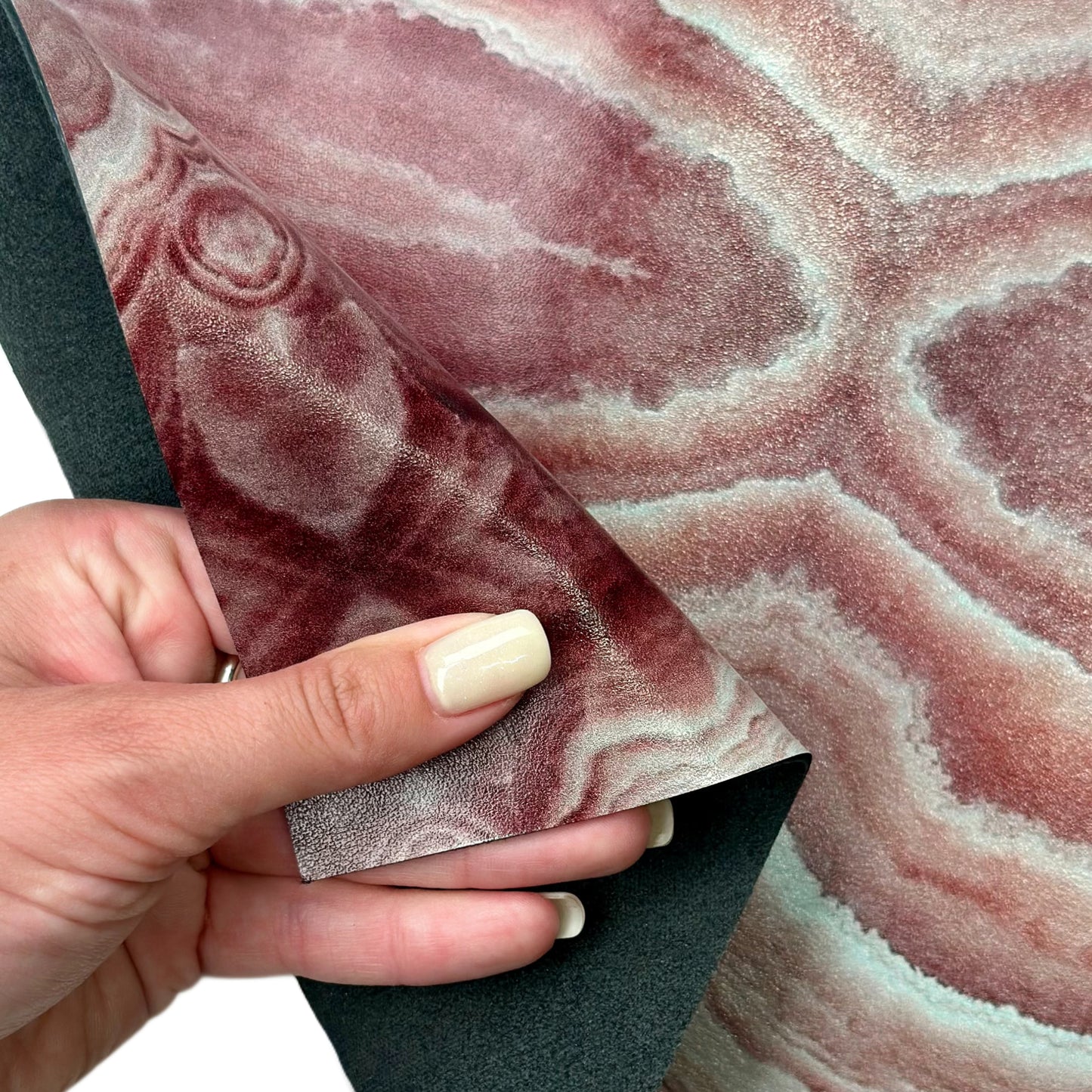 Unique Pink Patterned Lambskin Leather Sheets 1.6mm//4oz