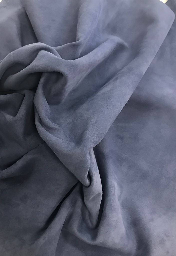 Blue Lambskin Suede Leather 0.8mm//2oz MOONLIGHT BLUE 343