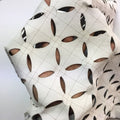 White Perforated Lambskin Laser Cut 0.8mm/2oz / GALAXY 801