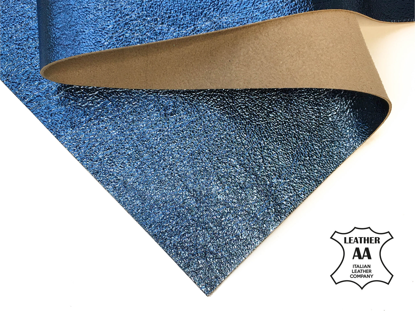 Blue Metallic Leather Sheet 2.5oz/1.0mm / BLUE VIOLET 870