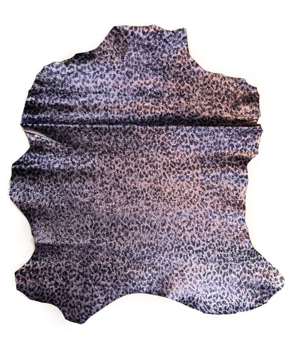 Textured Leopard Print Lambskin Leather 1.0mm/2.5oz CRUNCHY LEOPARD MIX 1337