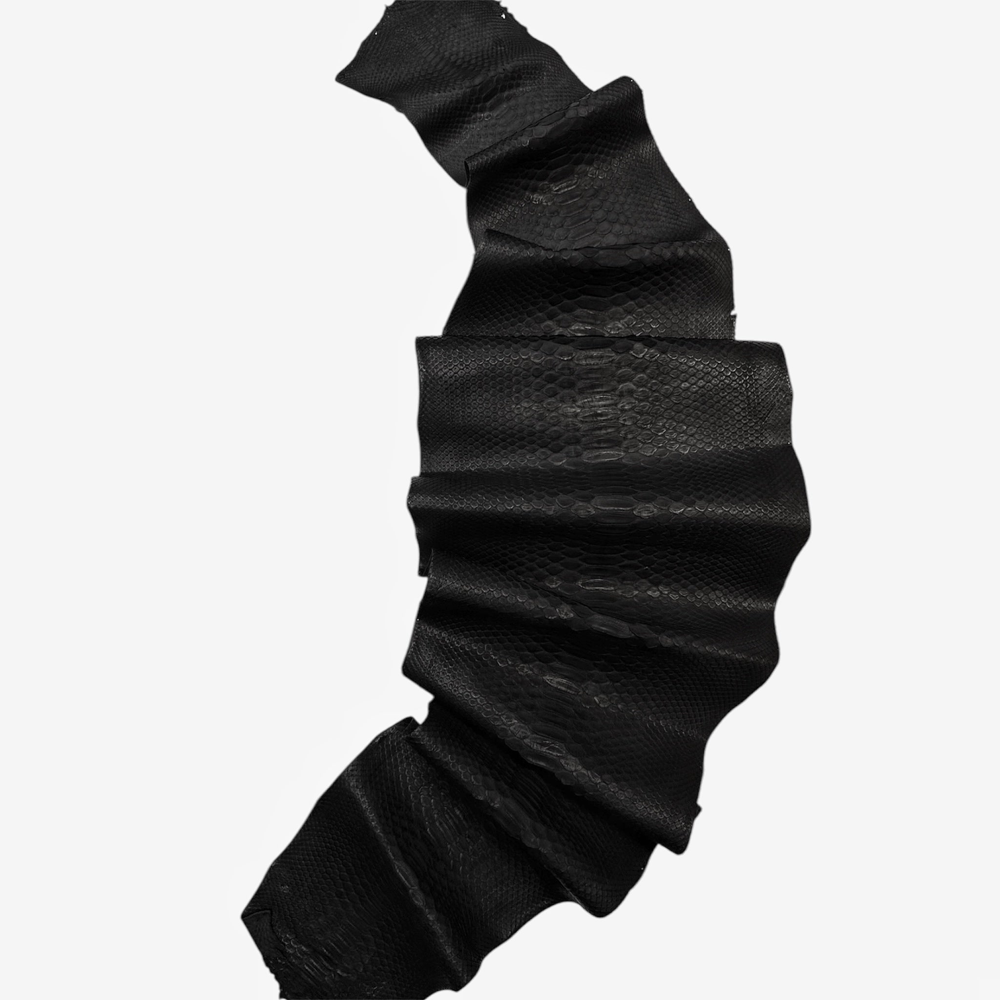 Real Matte Black Python 0.7-0.8mm/1.75-2oz Black MATTE PYTHON
