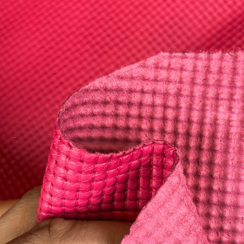 Juicy Pink Knitted Print Lambskin 0.7mm/1.75oz / WOVEN CABARET 1356