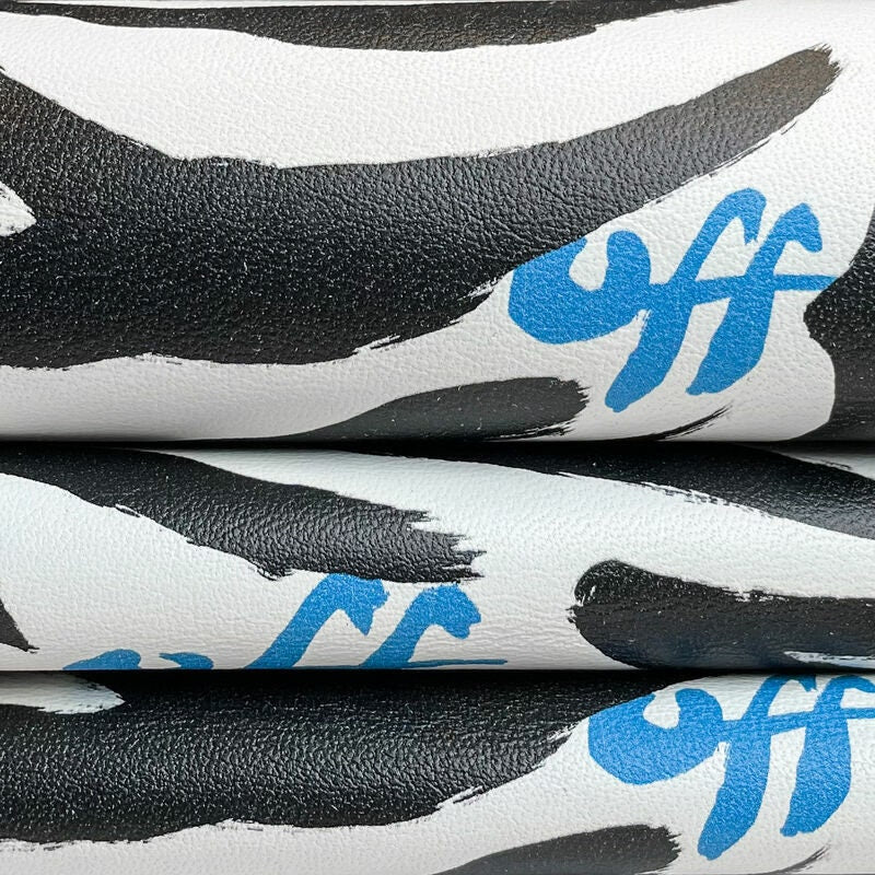 Black & White Zebra Print Lambskin 0.8mm/2oz / OFF WHITE ZEBRA 1345