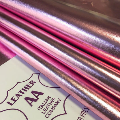 Pink Metallic Lambskin Sheet 0.8-0.9mm/2-2.25oz / ROSE QUARTZ 583