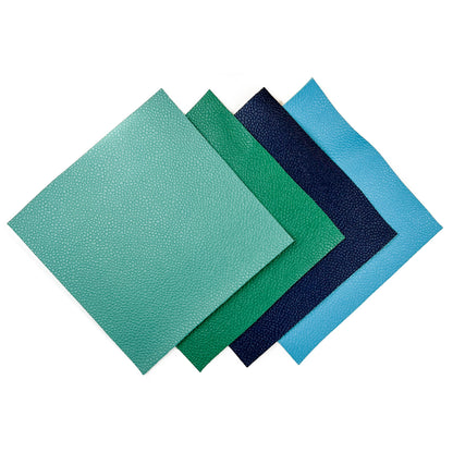 Green Blue Earth 5x5 Inch Set Pebbled DIY Scraps