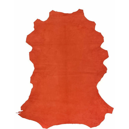 Pumpkin Orange Suede Lambskin Leather 0.9mm//2.25oz Pureed Pumpkin 1054