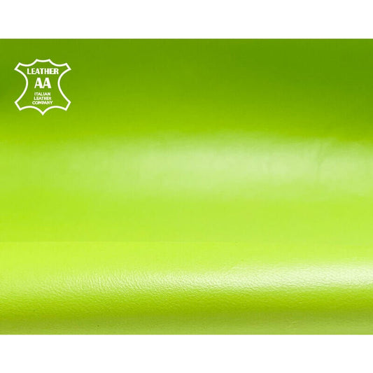 Bright Lime Green Lambskin Leather 0.8mm/2 oz / PARROT GREEN 1247