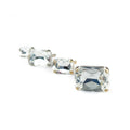 Swarovski Crystal for Leather Classic Clear White / Two Sizes / Silver or Gold