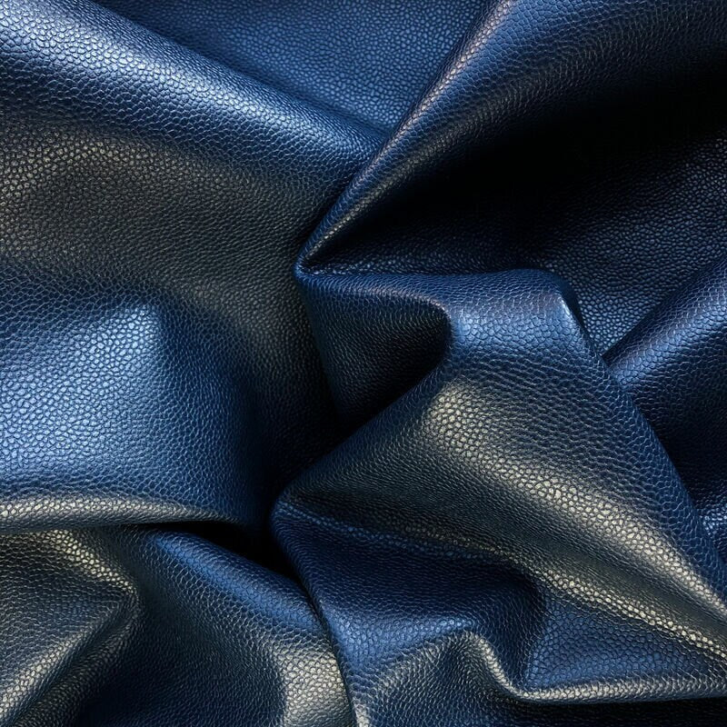 Dark Blue Pebbled Lambskin Leather 1.0mm/2.5oz / MOONLIT OCEAN 928