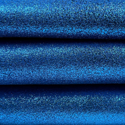 Sparkle Blue Lambskin Leather 1mm/2.5oz / BLUE SPARKLES 1131