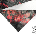 Red Snake Print Lambskin Sheets 1.0mm/2.5oz / AMERICAN SNAKE 979