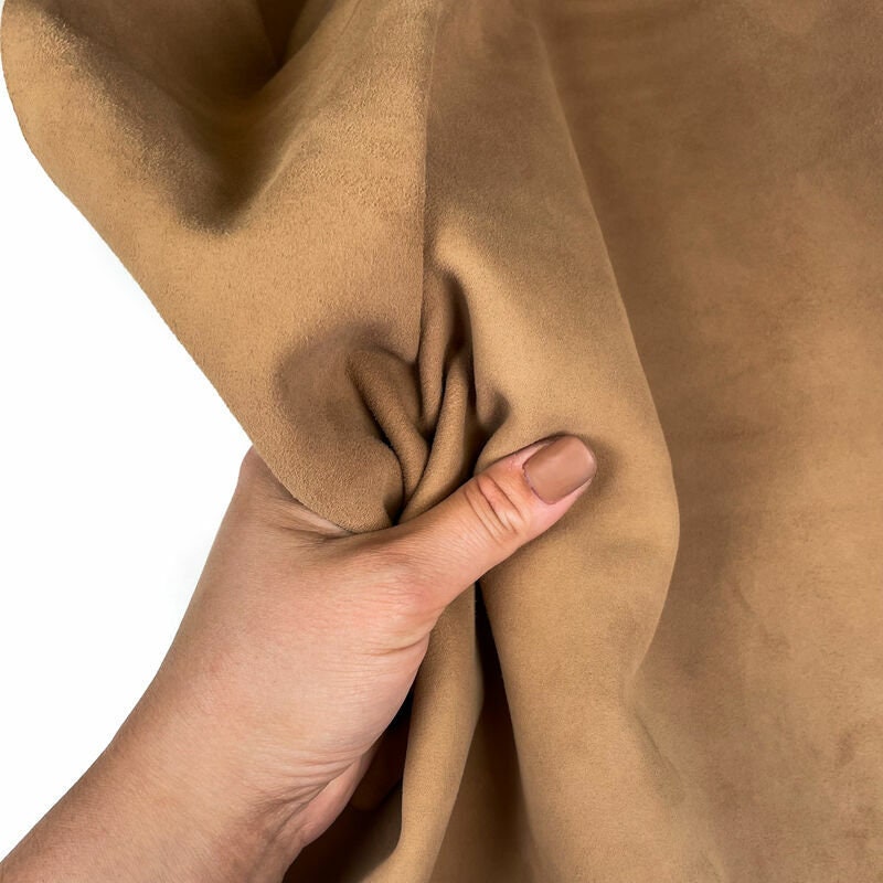 Classic Camel Brown Suede Lambskin 0.9mm/2.25oz / NATURAL SUEDE 1218