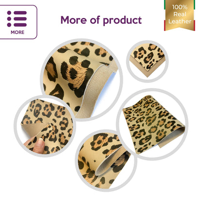 Jaguar Print Spotted Lambskin Sheets 2.5oz/1.0mm / JAGUAR 732