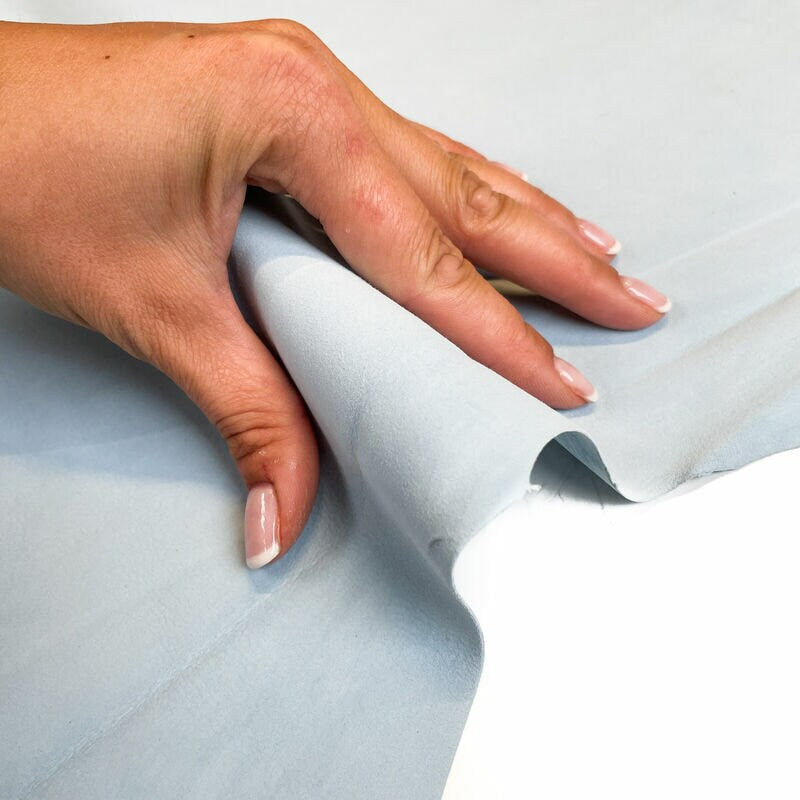 Light Blue Suede Lambskin Thin 0.5mm/1.25oz / BABY BLUE 1371