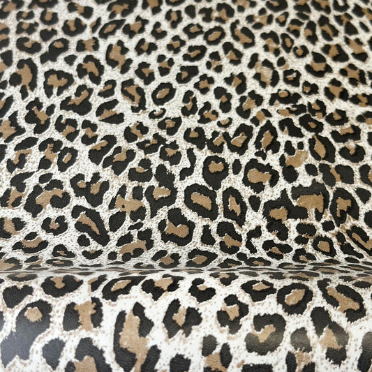 Leopard Print Italian Lambskin Leather Hide 0.6mm/1.5-2oz Thin NEW LEO 1607