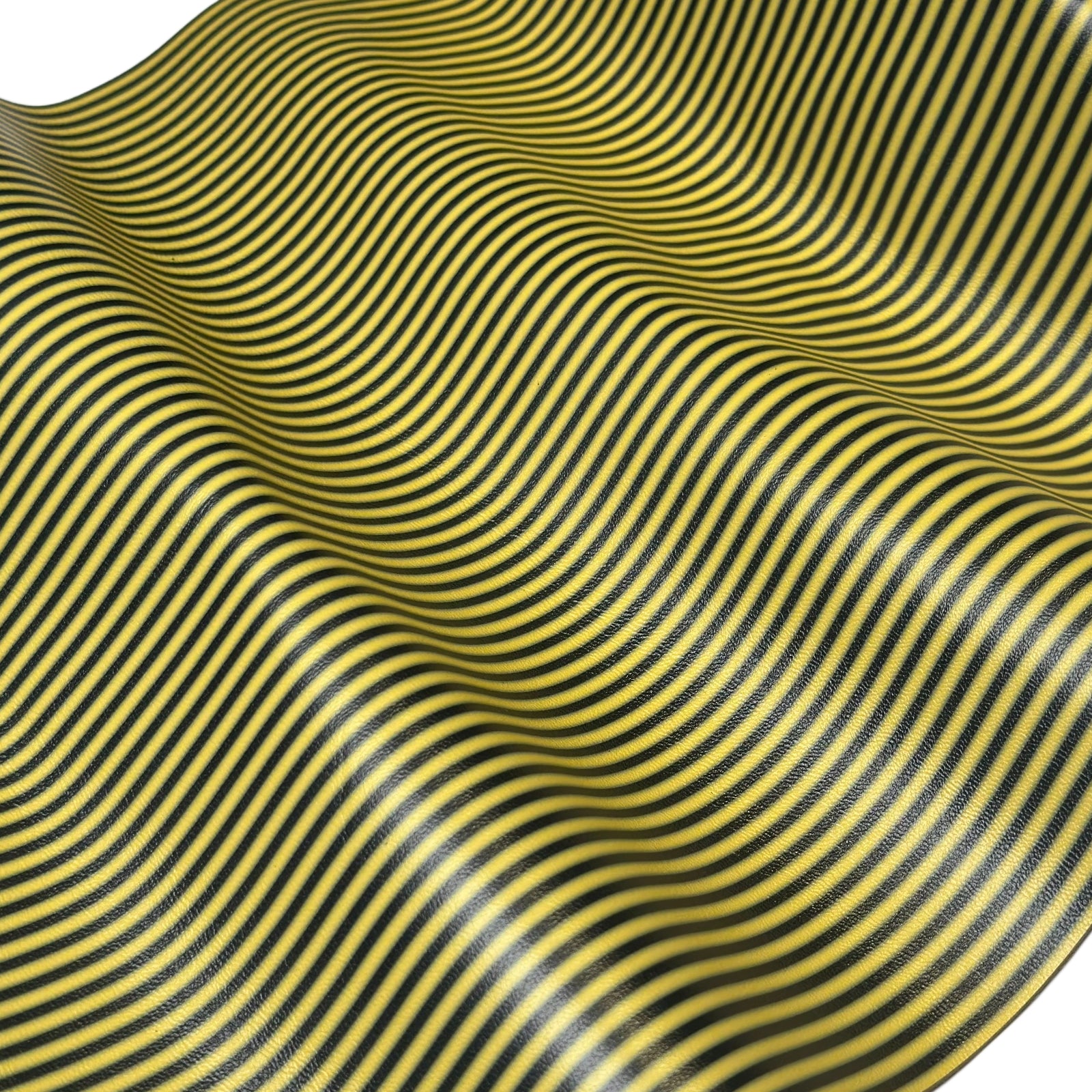 Yellow Black Striped Lambskin Leather Sheet 0.9-1mm//2.25-2.5oz