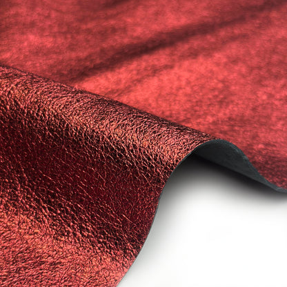 Metallic Red Lambskin Leather 1.2mm//3oz Red Metallic 1651