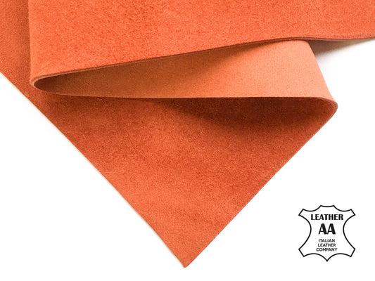 Orange Suede Lambskin Sheets 2.25oz/0.9mm / PICANTE 861