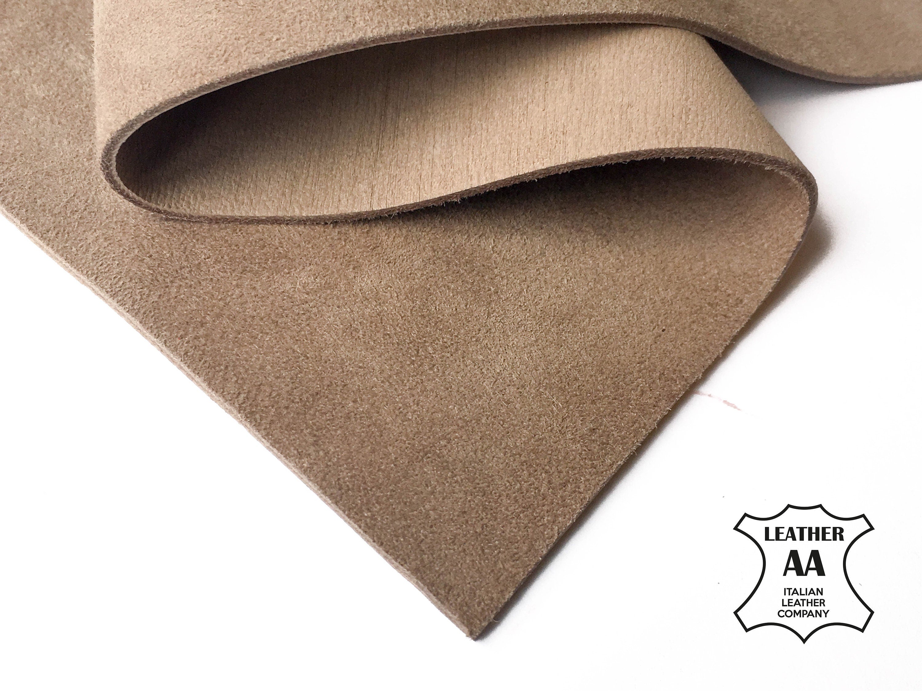Beige Suede Lambskin Sheet 2oz/0.8mm / LIGHT TAUPE 824