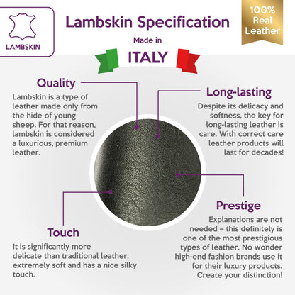 Black Lambskin Sheets 2.25oz/0.7mm / BLACK SHEEP 674