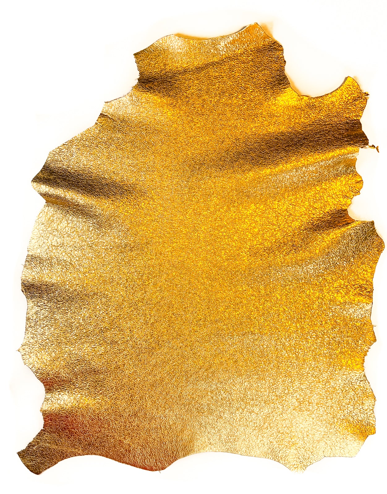 Yellow Metallic Crunchy Gold Lambskin Thick 1.0mm/2.50z /  1441