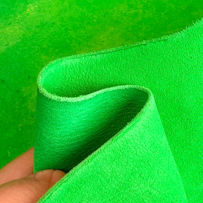 Neon Green Natural Vegetable Tanned Lambskin  1.1-1.2mm / 2.75-3oz Neon Green Veg Tan 1474