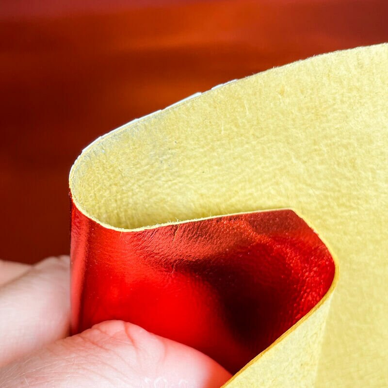 Metallic Red Lambskin 0.7mm/1.75oz SUNSET 1189