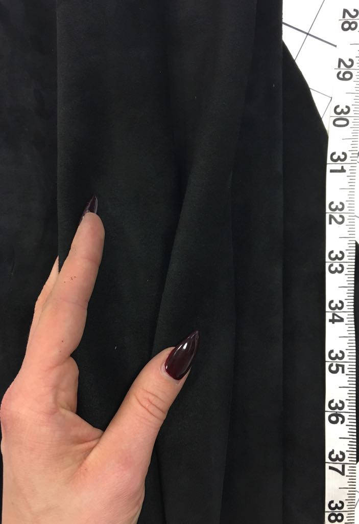 Black Suede Stretch Lambskin 0.9mm/2.25oz /  BLACK PANTHER 549