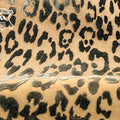 Beige Black Lambskin Suede With Leopard Print 0.8-1.2mm / 2-3oz