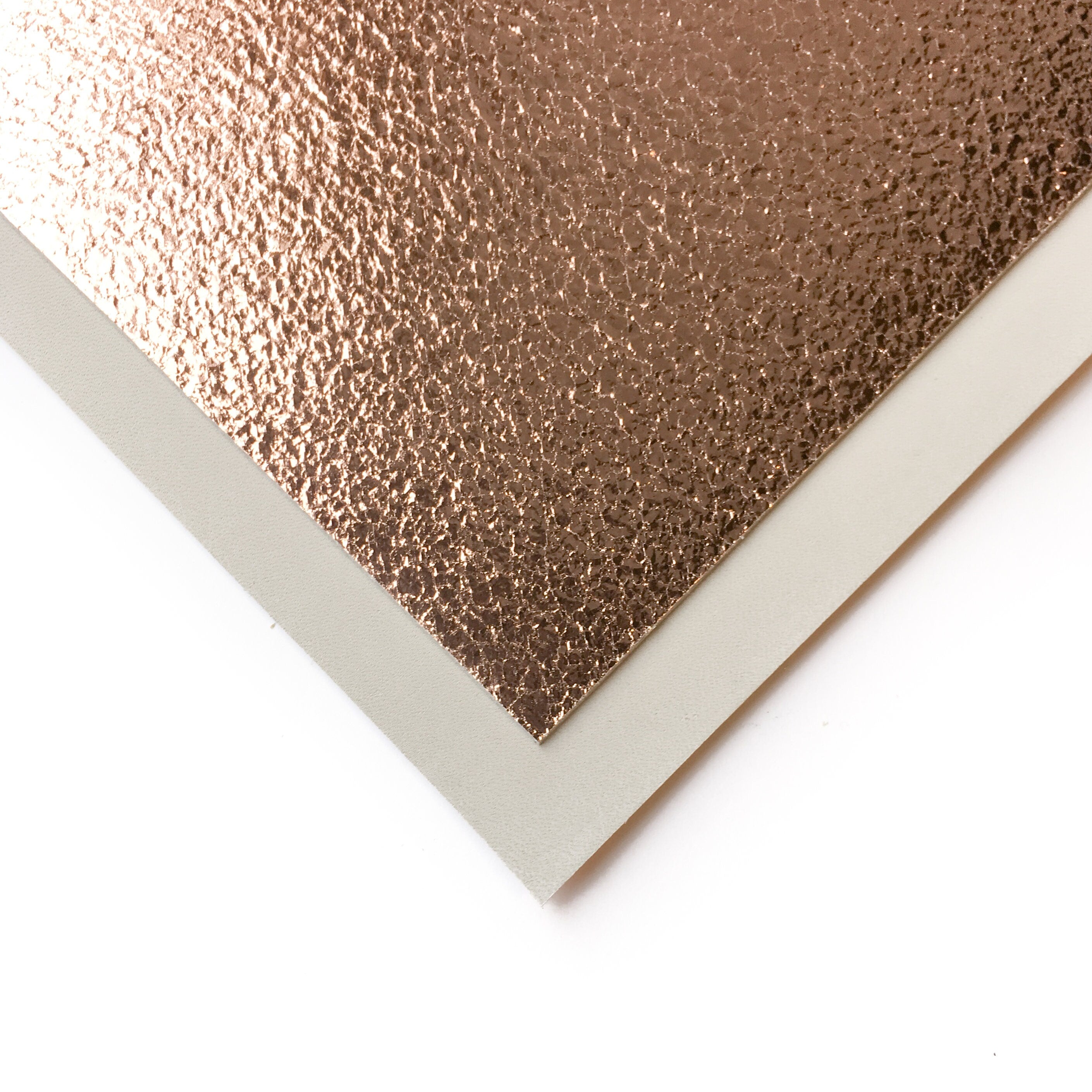 Metallic Rose Gold Lambskin Sheets 2.5oz/1.0mm / ROSE GOLD 585