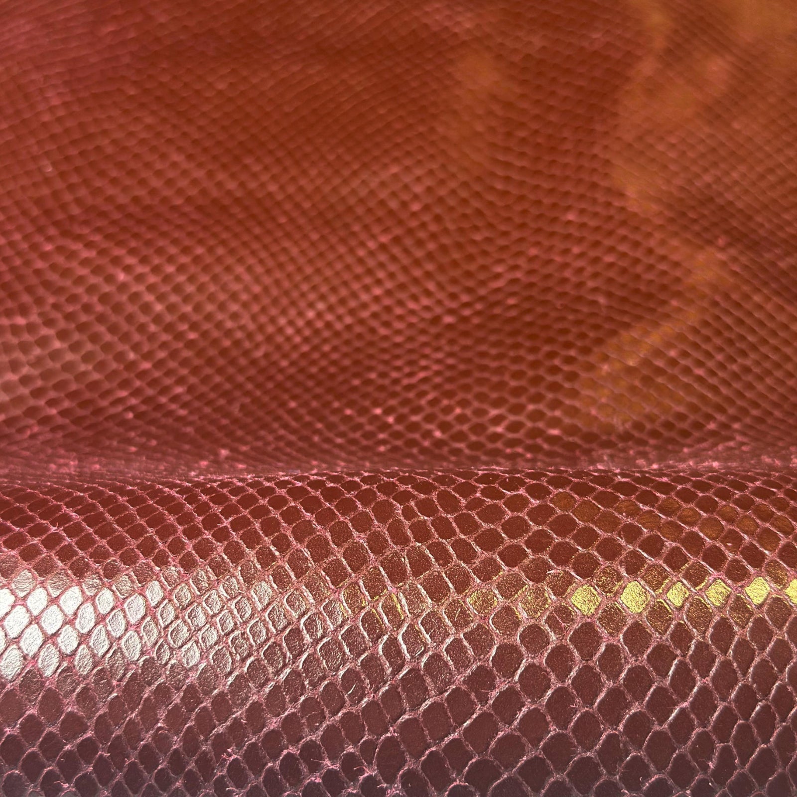 Chestnut Lambskin With Lizard Print 0.7-0.8mm CHESTNUT LIZARD 1604