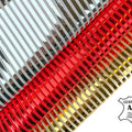 Metallic Lambskin With Stripes 0.9mm/1.75oz / CHRISTMAS LINES 1419