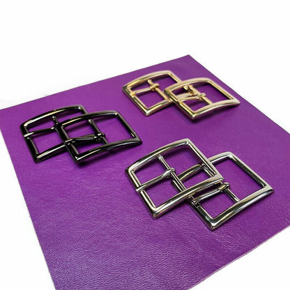 Belt & Bag Buckle Set 2pcs Two Belt Buckle Pieces Gold or Silver Color