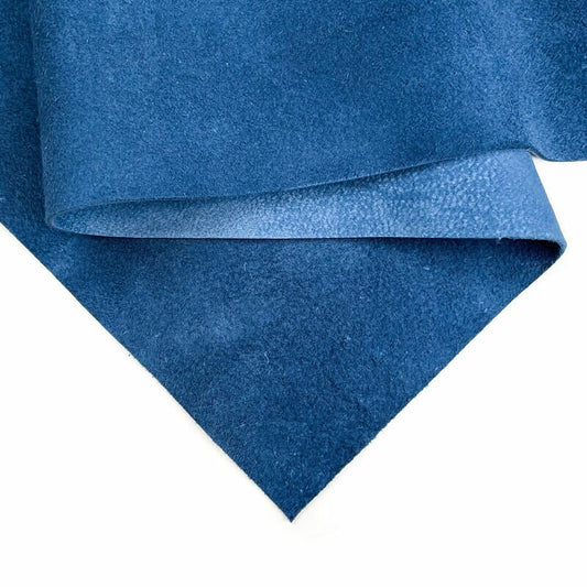 Blue Suede Lambskin Sheets 0.7mm/1.75oz / CLASSIC BLUE SUEDE 1199