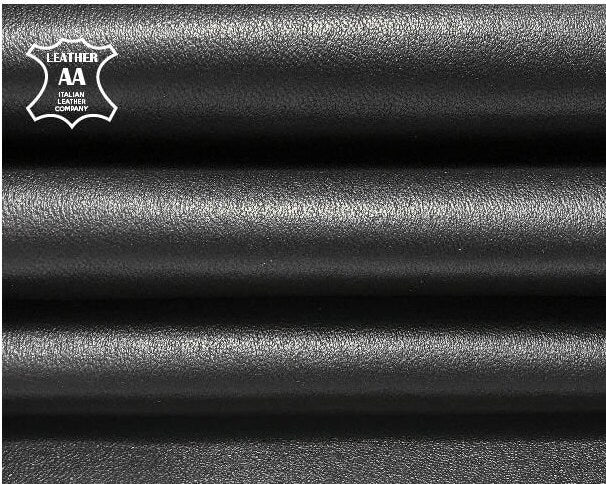 Thick Shiny Black Stretch Lambskin For Leggings Elastic 0.8mm/2oz / SHINY STRETCH 872