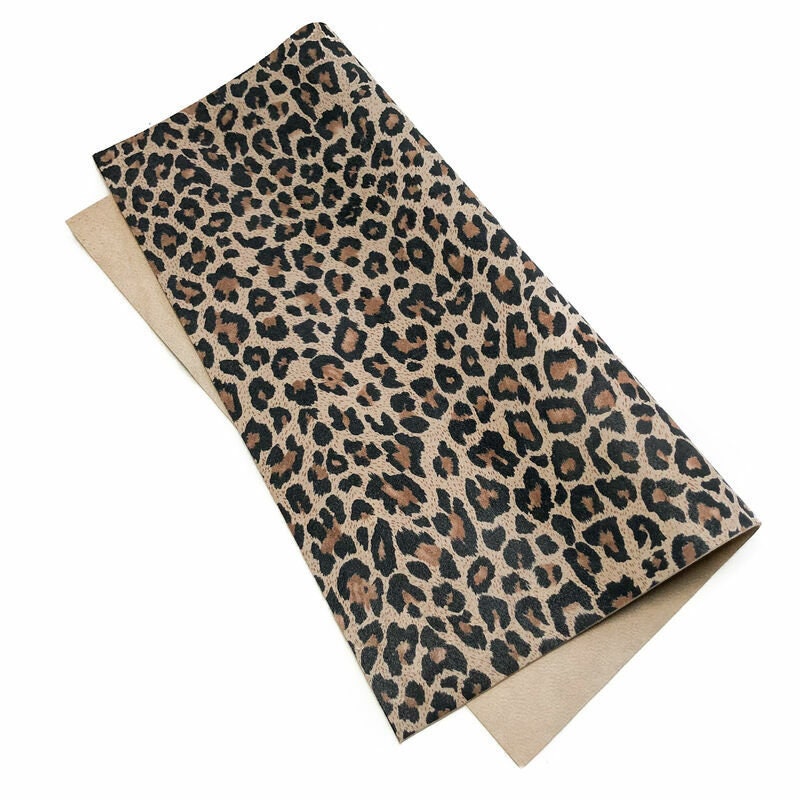 Shiny Lambskin Sheets With Print 1.0mm/2.5oz / SHINY LEOPARD 1029