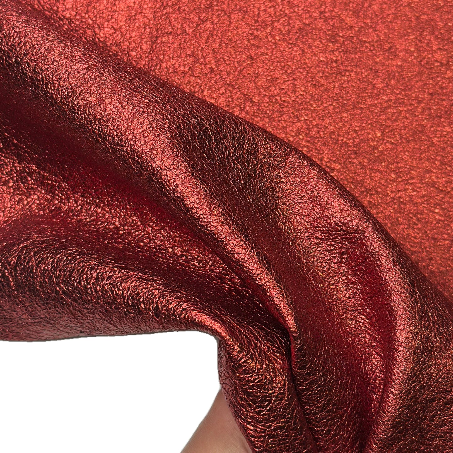 Metallic Red Lambskin Leather 1.2mm//3oz Red Metallic 1651