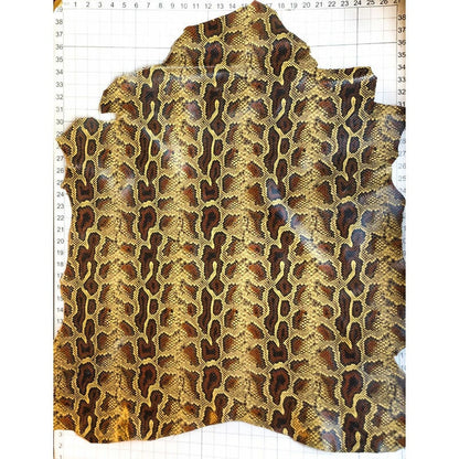 Colorful Snake Print Lambskin Leather 1.2mm/3oz / COLORADO SNAKE 963