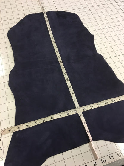 Blue Suede Stretch Lambskin Leather 0.8mm//2oz DEEP WELL 676